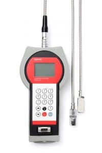 The hand-held ultrasonic flowmeter KATflow 200 is ideal for temporary process monitoring such as pump performance verification.