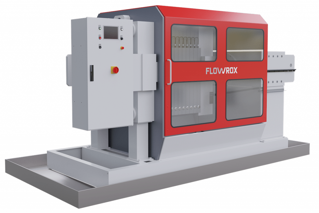 The next generation of filter presses. Flowrox Smart Filter Press™ (SFP) is a sophisticated little giant reaching up to 10 times higher capacity compared to conventional recessed filter presses of the same size.