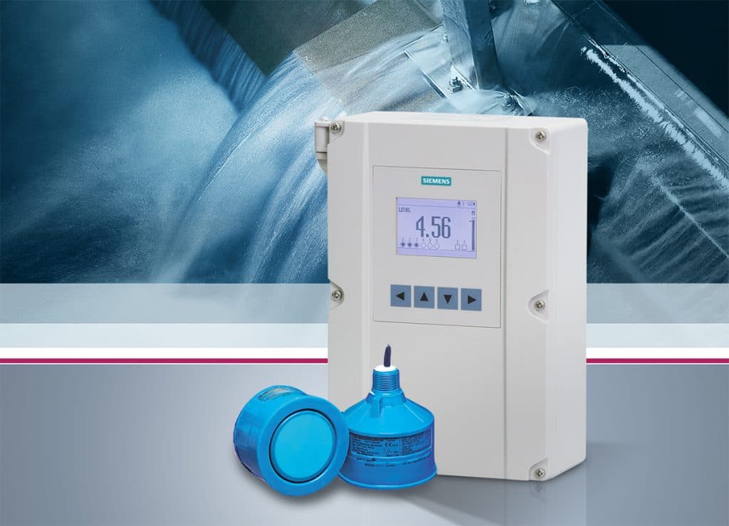 Ultrasonic level controller with relays and external transducer pro- vides control, differential control, pump functions and open channel flow monitoring.