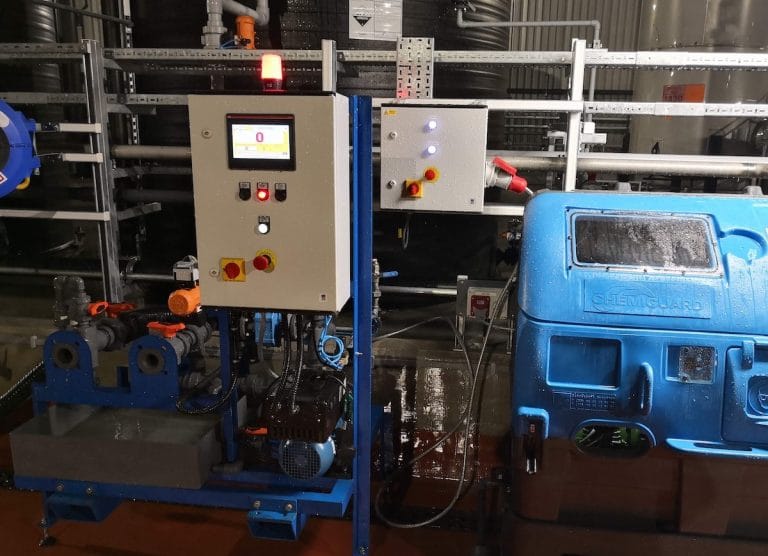 Flowquip Design and Supply Caustic Dilution and Batching Systems to UK