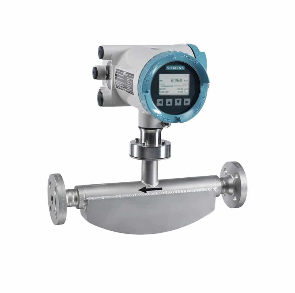 Sitrans FC330 Coriolis flow meter measures mass flow, volume flow, temperature and density with the highest accuracy available