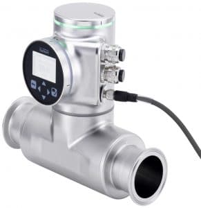 The Type 8098 FLOWave flowmeter offers contactless, precision flow measurement, even in liquids with low or no conductivity.