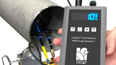 Remote Weld Purge Monitoring