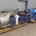 Assembly of an Egger Elbow Propeller Pump size DN 1300