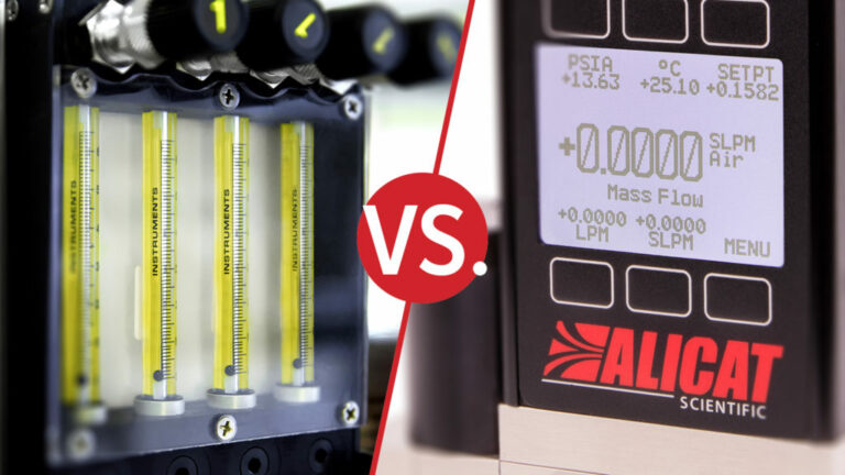 Calibrating a Variable Area Flow Meter with an Alicat