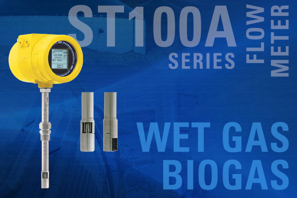 ST100A Wet Gas Flow Meter Solves Biogas Moisture, Corrosion and Accuracy Issues