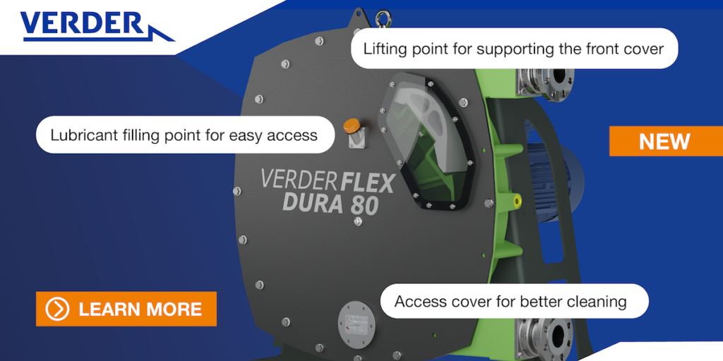 New Verderflex Dura 80: High-Efficiency Peristaltic Pump with Improved Ease of Use!