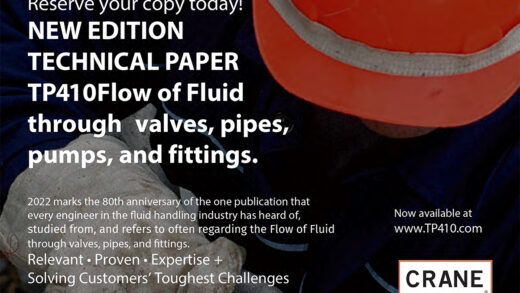 CRANE Fluid Handling Presents Its New Edition of Technical Paper No. 410