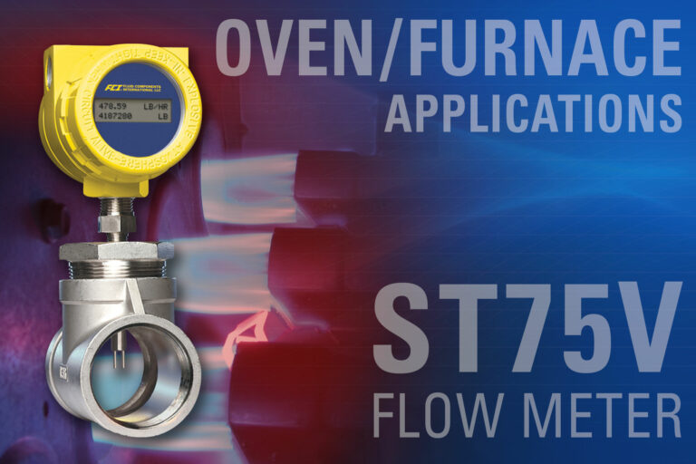 Precise Gas Line Control For Industrial Ovens & Furnaces With ST75 Thermal Mass Flow Meter