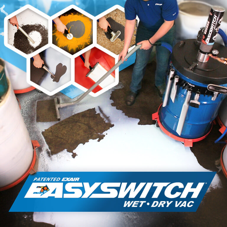 New Patent for EXAIR’s EasySwitch Wet-Dry Va