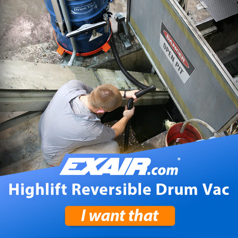 High Lift Reversible Drum Vac