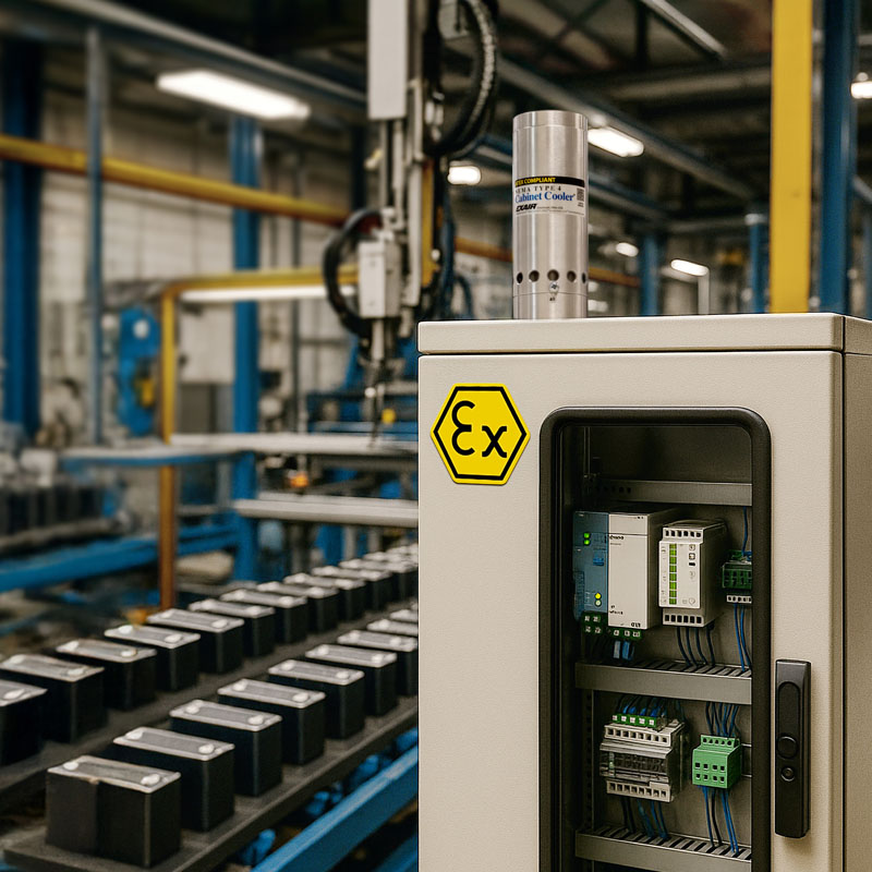 Protect Sensitive Electronics in Explosive Environments with New Aluminum ATEX Cabinet Cooler Systems 