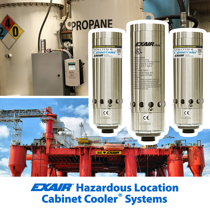 New Product: EXAIR’s HazLoc Cabinet Cooler® Systems