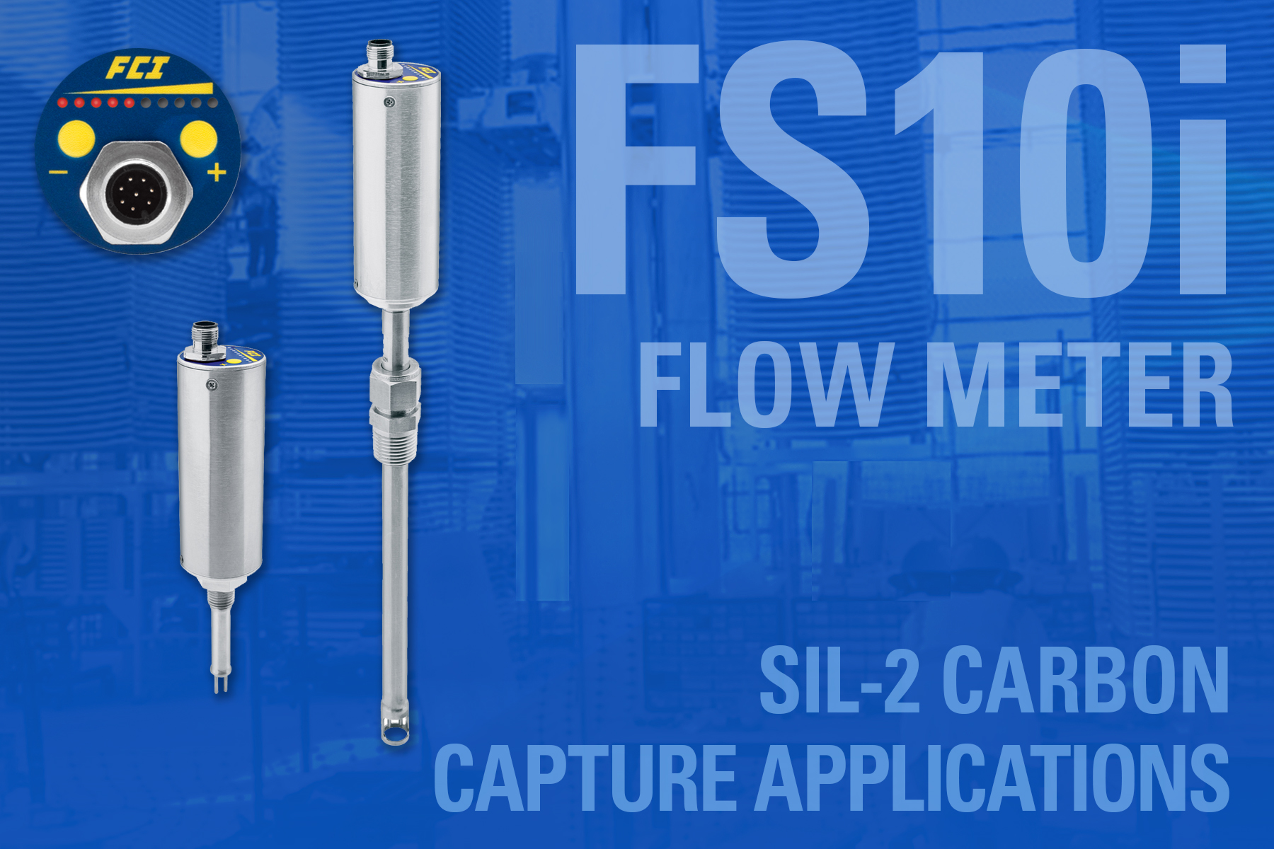 FS10i Flow Meter Helps Lime-Based Carbon Capture Systems Clean Up the Air to Prevent Global Warming