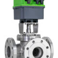 Three-Way Ball Sector Valve From Schubert & Salzer Now With Electric Actuator