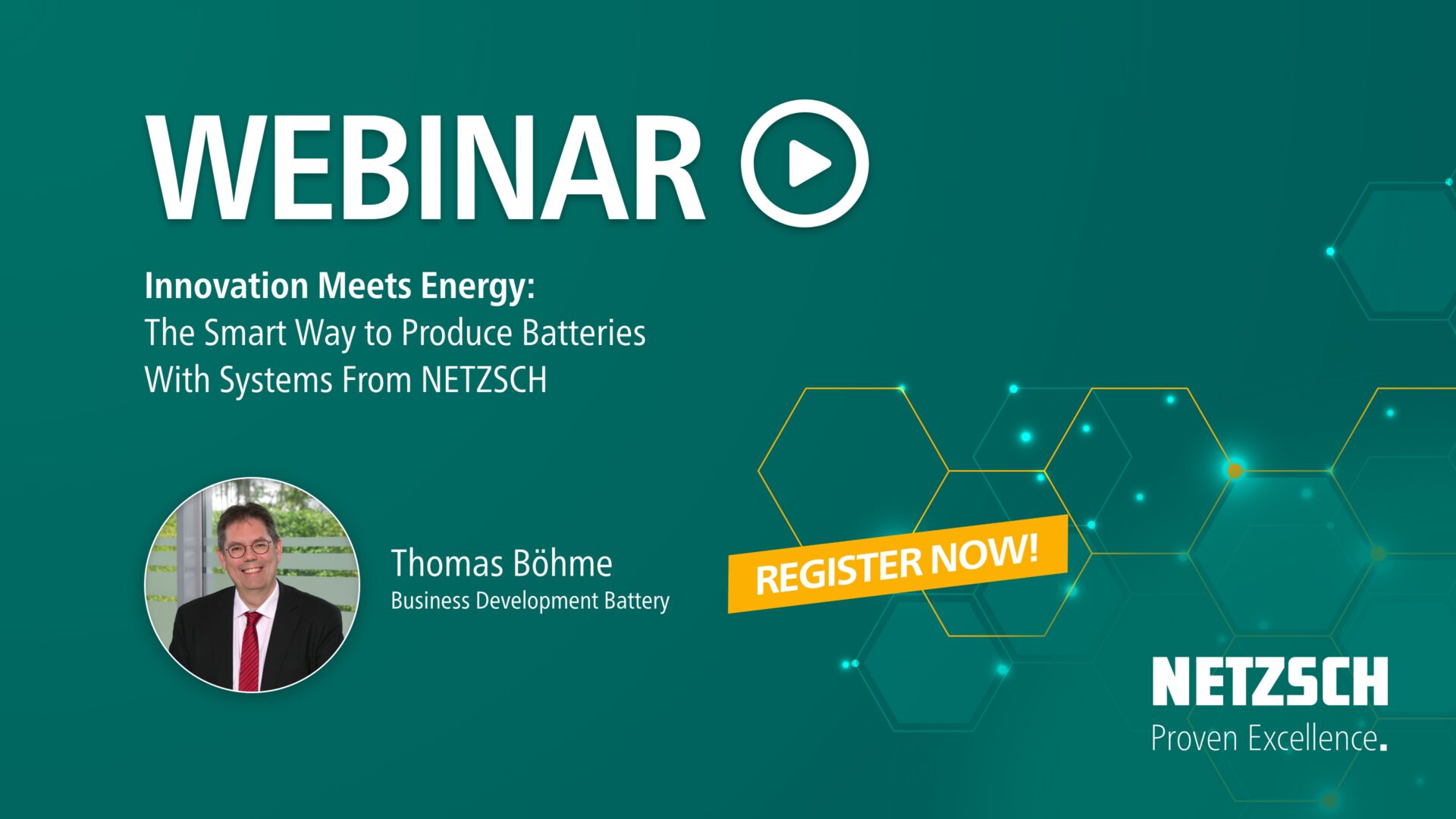Free Webinar: The Smart Way to Manufacture Batteries With Systems From NETZSCH