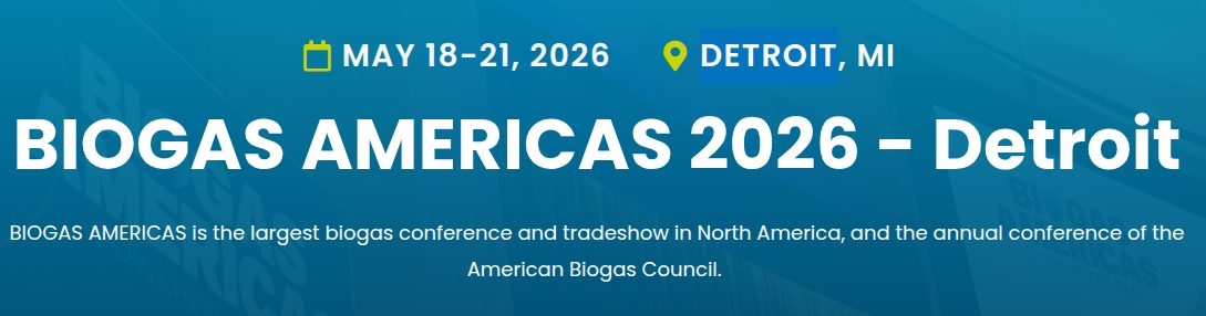BIOGAS AMERICAS 2026 DETROIT