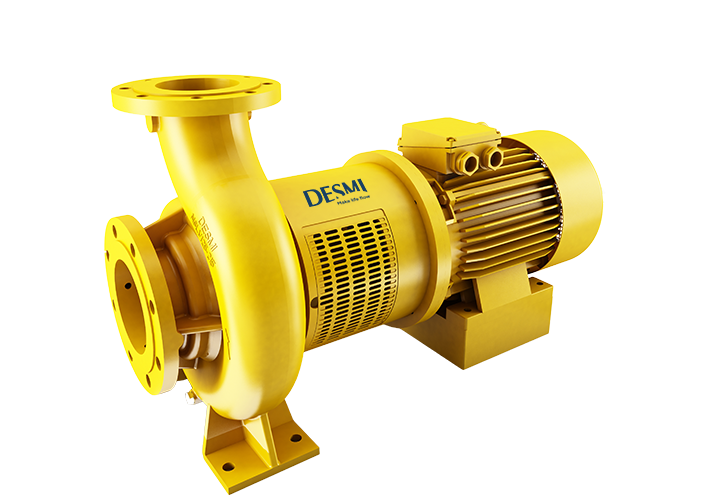 DESMI NSLH end suction centrifugal pump with horizontal inlet