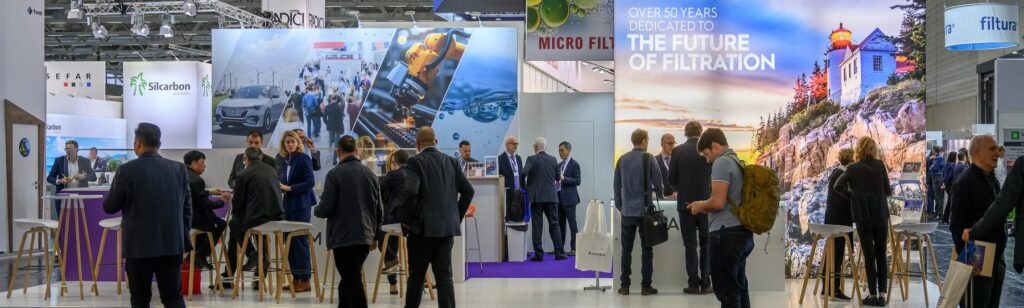 Exhibition hall at FILTECH, KoelnMesse Cologne