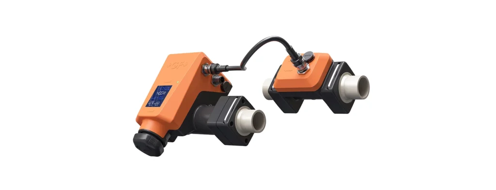 The compact polymer GF Multi Control Valve with electronic actuator and integrated sensors for direct liquid cooling