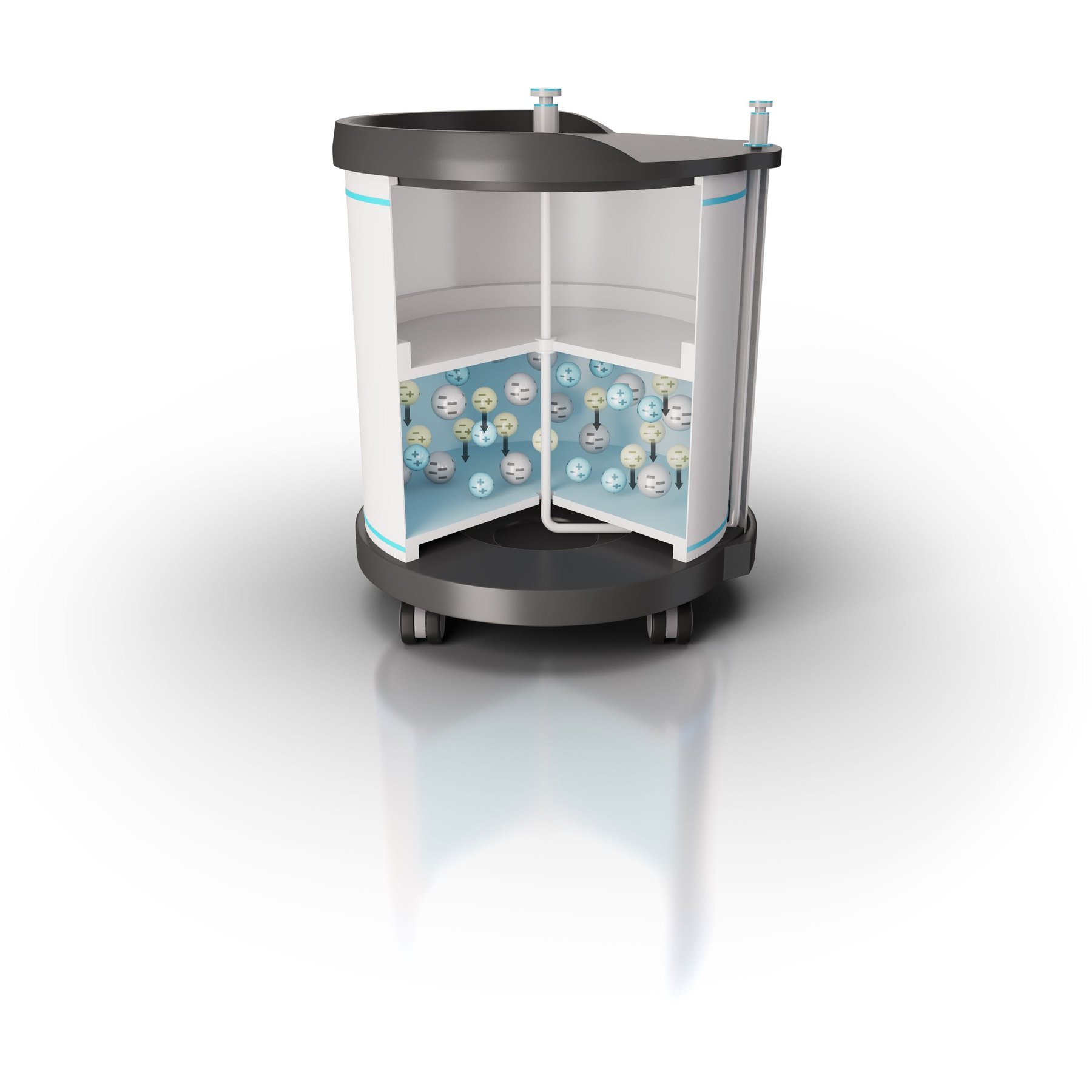 Lightweight BioPharmaPro composite chromatography column for single-use biopharmaceutical processing