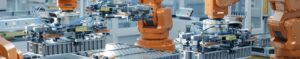 Battery cell manufacturing line where Watson-Marlow peristaltic pumps transfer electrode slurry